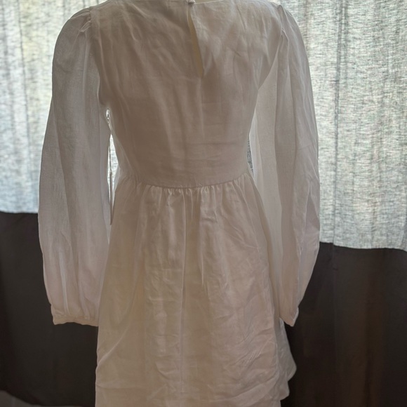 Reformation Ramone Linen Dress White - Size XS - Picture 6 of 6